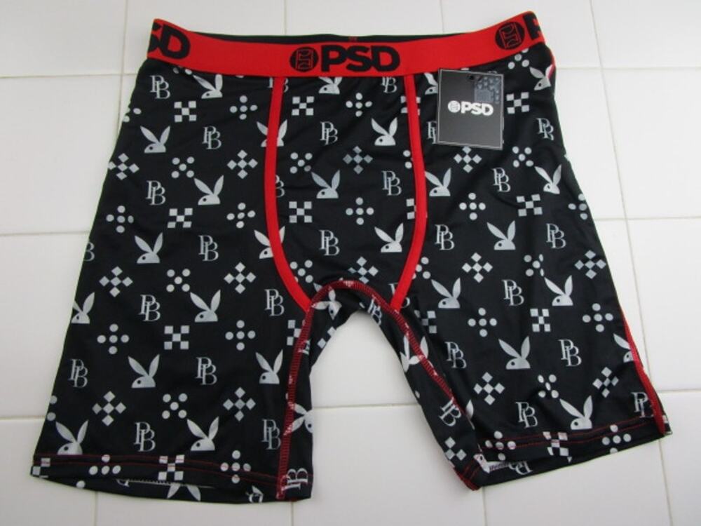 PSD x Playboy White Bunny Playboy Monogram X Men's Large Underwear Boxer Briefs